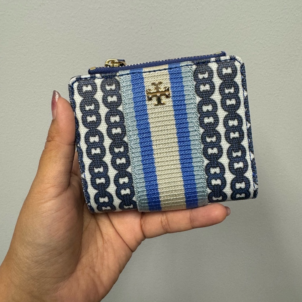 Tory Burch Gemini Link Canvas Mini Wallet